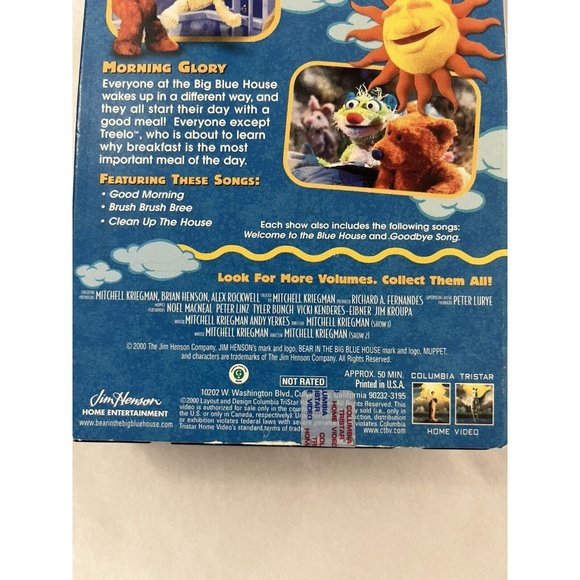 Bear Big Blue House VHS Early to Bed Early to Rise Contains 2 Shows - Picture 6 of 9